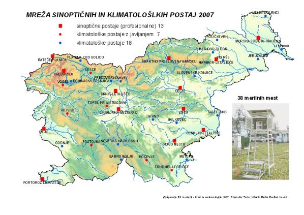 mreža klimatoloških postaj
