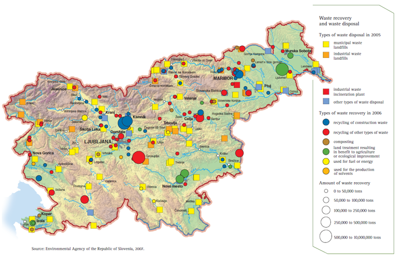 Waste management map